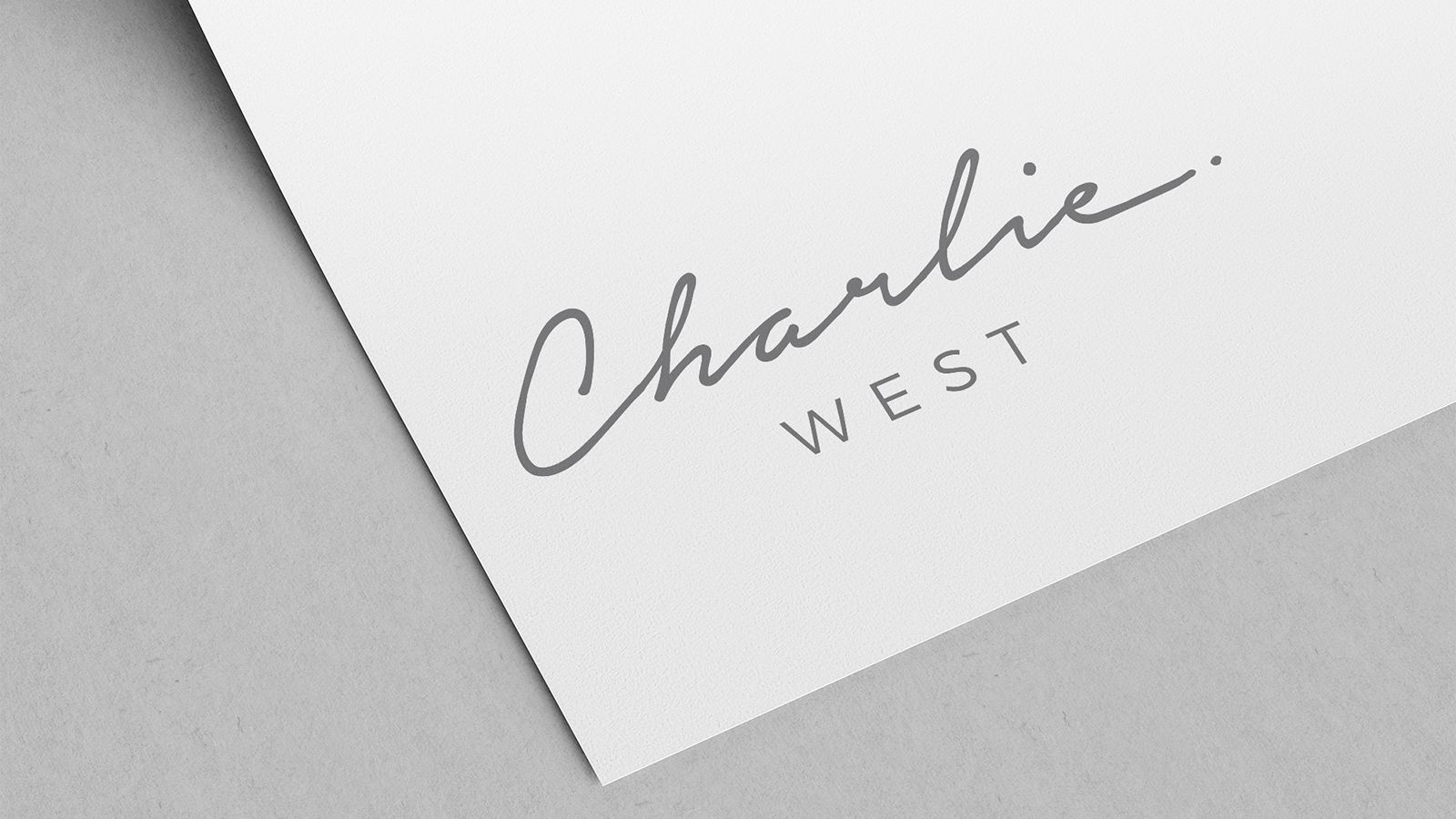 charliewest logo mockup