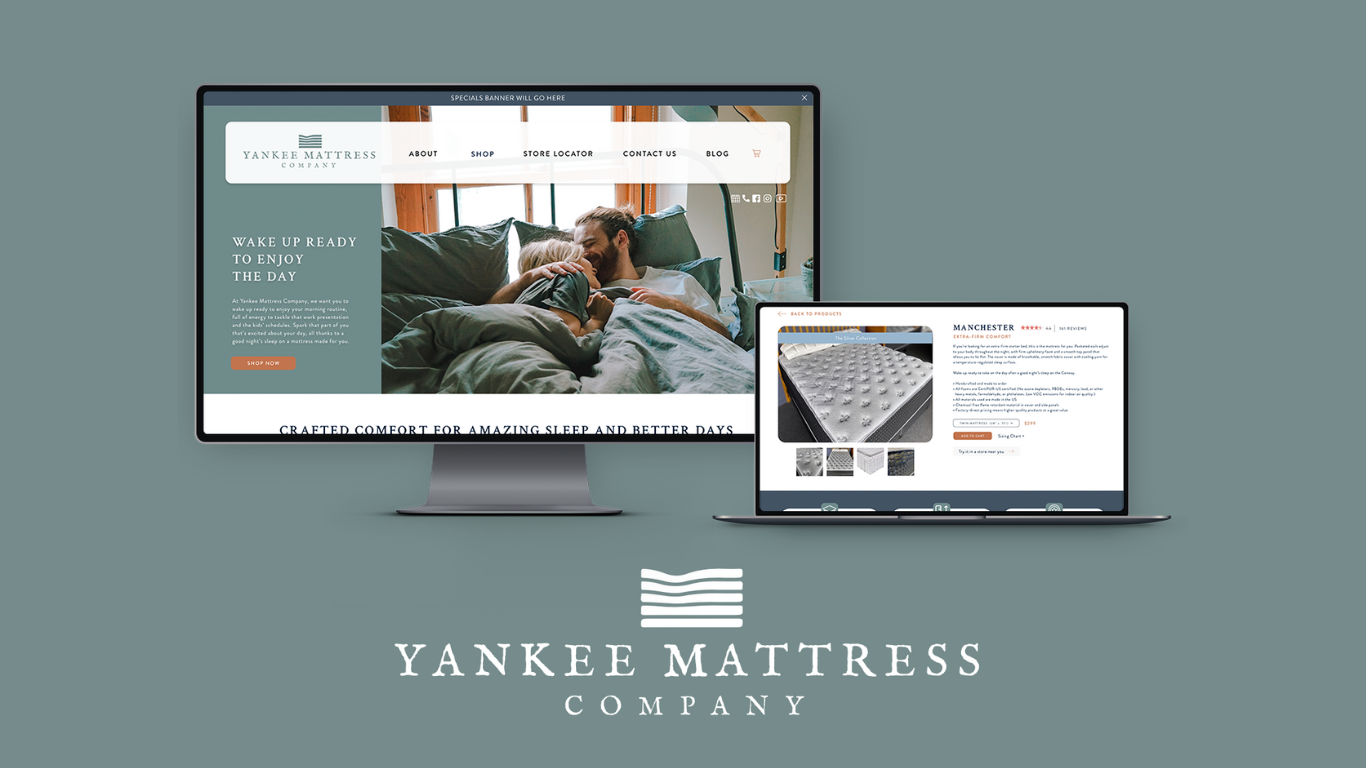yankee mattress case study blog image mockup threshold marketing website agency