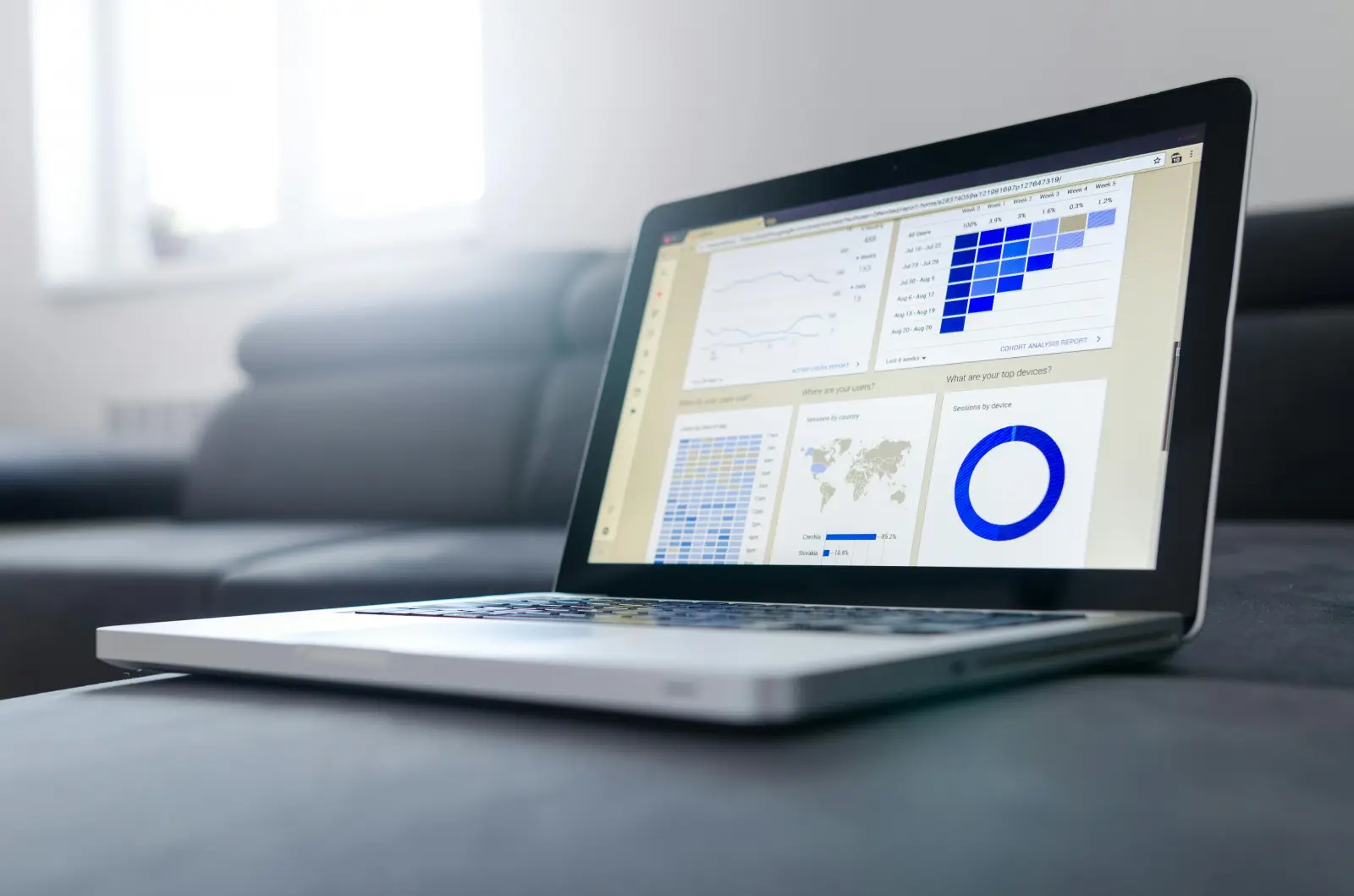 computer with website reporting quick audits to kickstart your 2025 digital strategy blog
